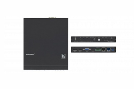  Фото масштабатор kramer vp-428h2 hdmi, dp и vga в hdbaset, передатчик rs-232, ик и ethernet - фото 1