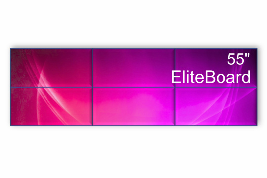 Изображение Видеостена 3x2 EliteBoard 55" PK555FCLN