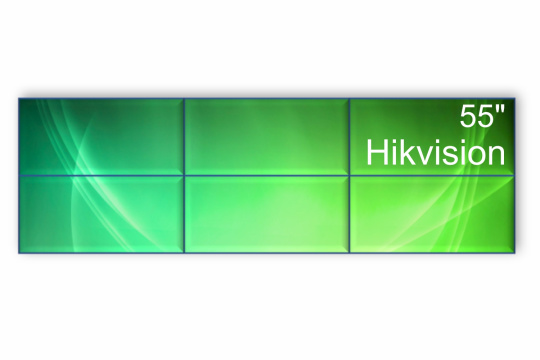 Изображение Видеостена 3x2 Hikvision 55" DS-D2055HE-G