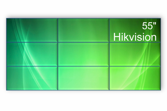  Фото видеостена 3x3 hikvision 55" ds-d2055hr-g - фото 1