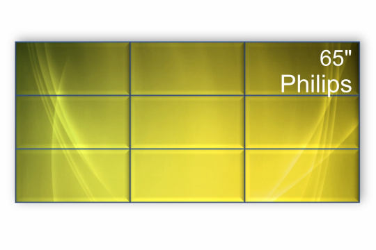 Изображение Видеостена 3x3 Philips 65" 65BDL6005X/00