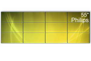  Фото видеостена 4x3 philips 55" 55bdl3107x/02 - фото 2