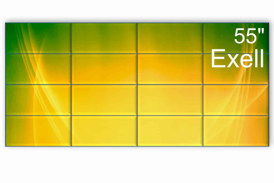 Изображение Видеостена 4x4 Exell 55" EXPD-WA55AB05